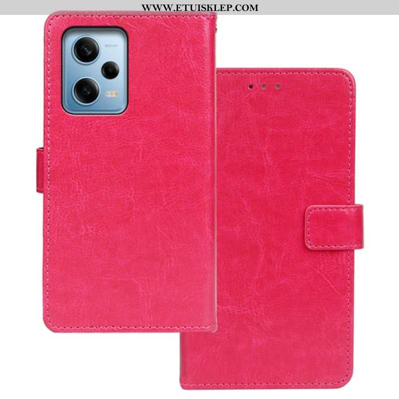 Etui Folio do Xiaomi Redmi Note 12 Pro Skórzany Styl Idewei